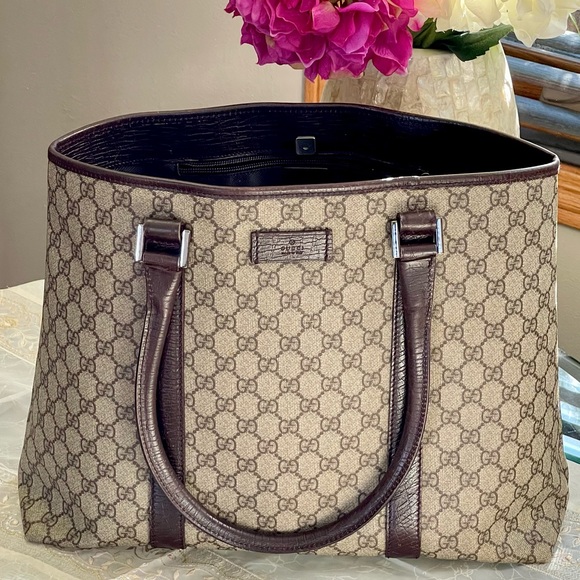 Authentic GUCCI GG Supreme Joy Tote Bag - Picture 10 of 15